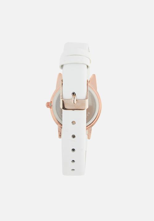 Cool Kids - Girls watch set - white & rose gold