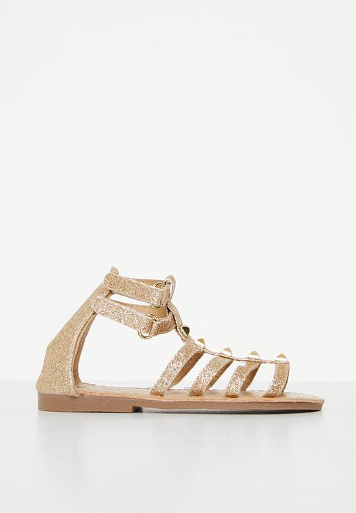 Pop Candy - Girls glitter sandal - gold
