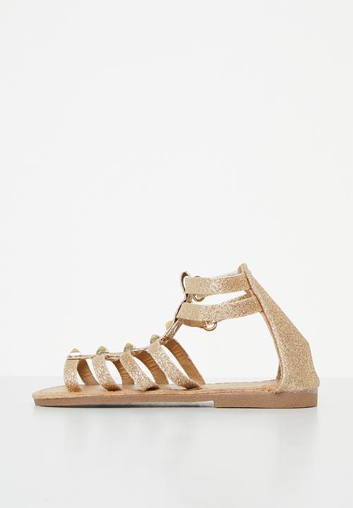 Pop Candy - Girls glitter sandal - gold