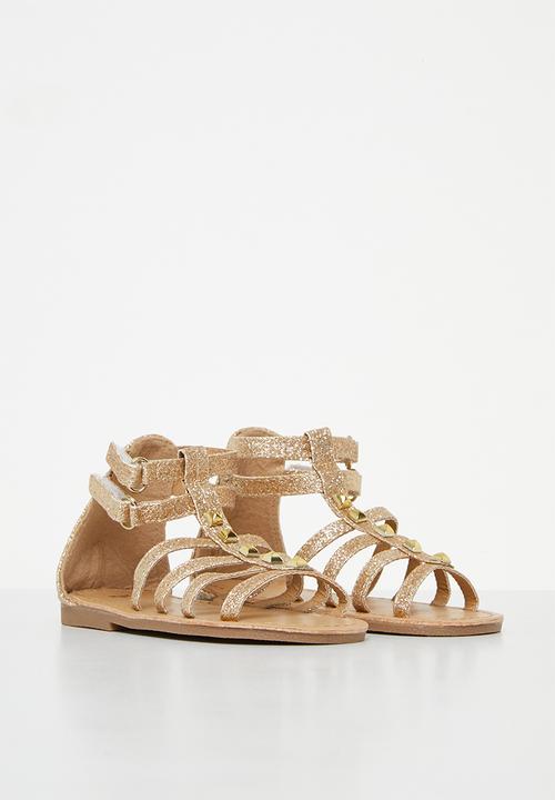 Pop Candy - Girls glitter sandal - gold