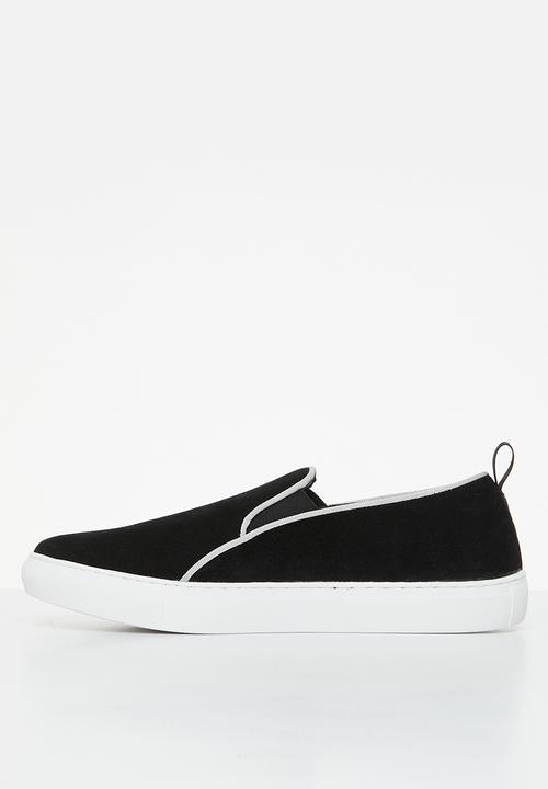 POLO - Suede slip on sneaker - black