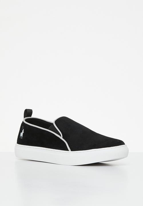 POLO - Suede slip on sneaker - black