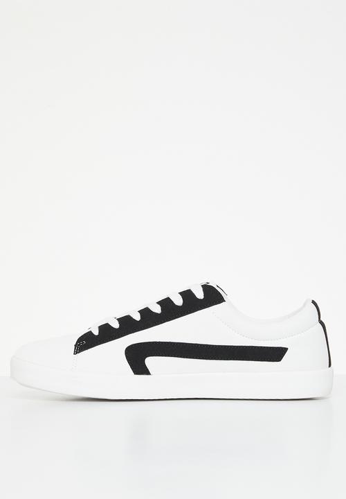 Aca Joe - Aca joe canvas globe  sneaker - white & black
