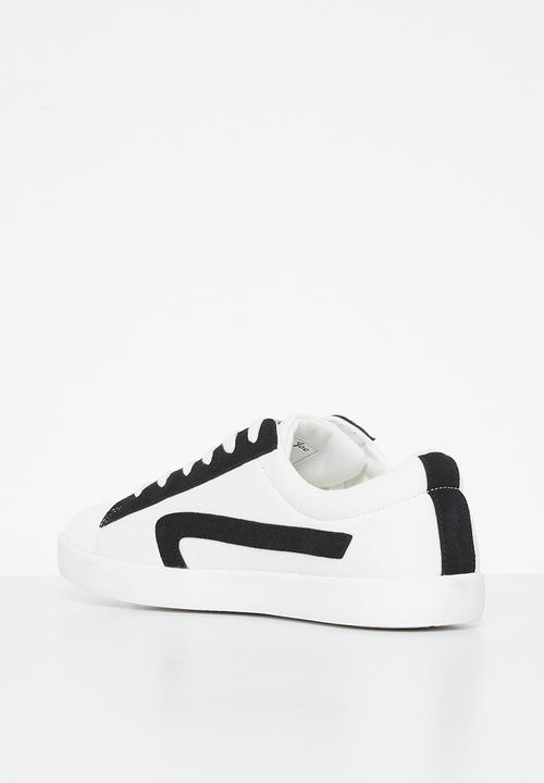 Aca Joe - Aca joe canvas globe  sneaker - white & black