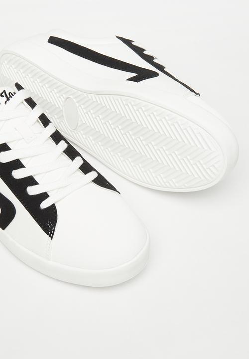 Aca Joe - Aca joe canvas globe  sneaker - white & black