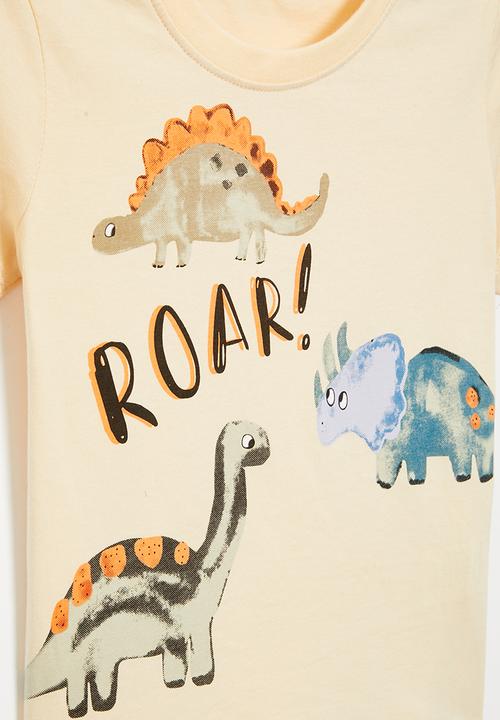 Pop Candy - Dino tee - light yellow