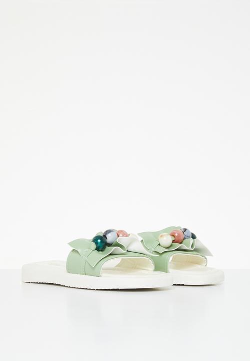 Rebel Republic - Girls slides - sage