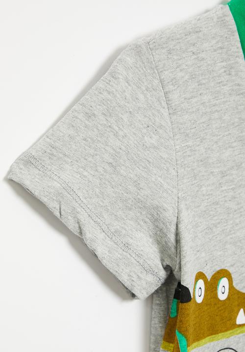 Pop Candy - Crocodile tee - grey