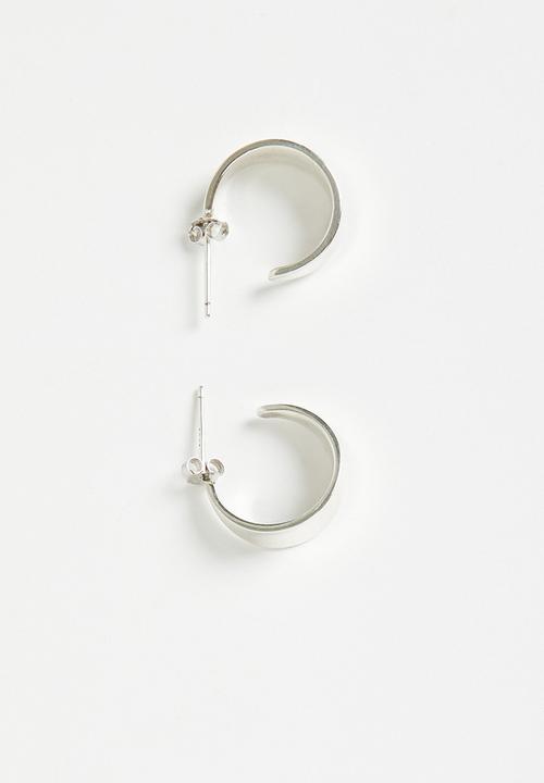 Superbalist - Mandy sterling silver hoop earrings - silver