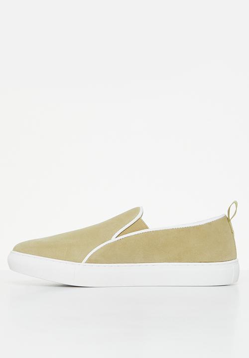 POLO - Suede slip on sneaker - stone