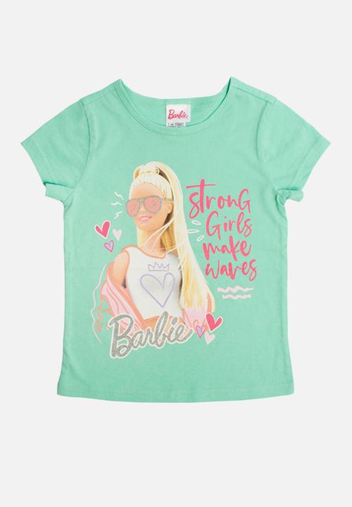 Character Group - Barbie 2 pack tee & vest - aqua/lilac