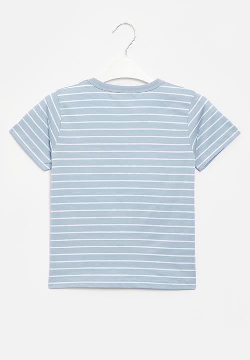 Pop Candy - Strip tee - blue & white