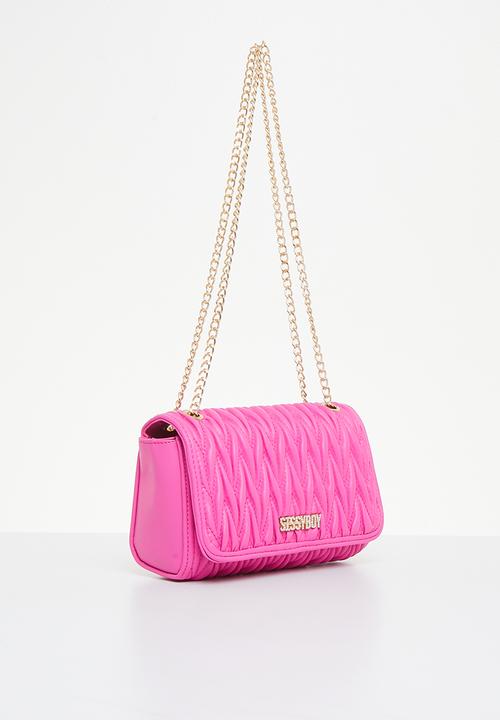 SISSY BOY - Handle this quilted crossbody - pink