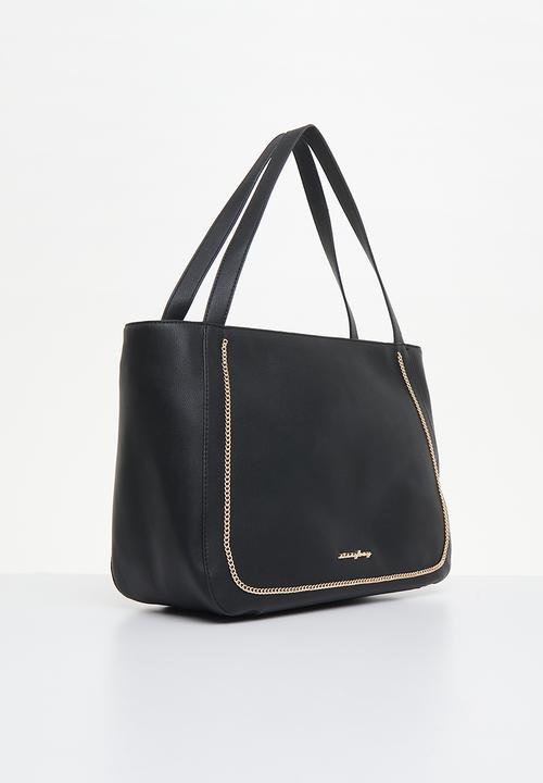 SISSY BOY - Shopped out chain detail shopper - black