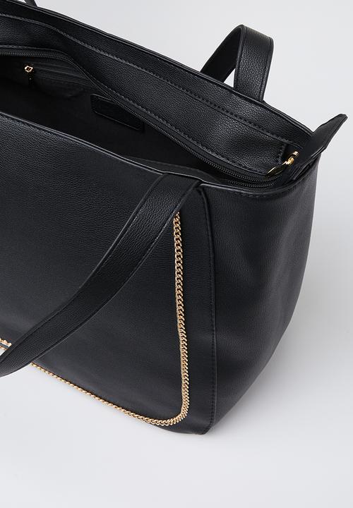 SISSY BOY - Shopped out chain detail shopper - black