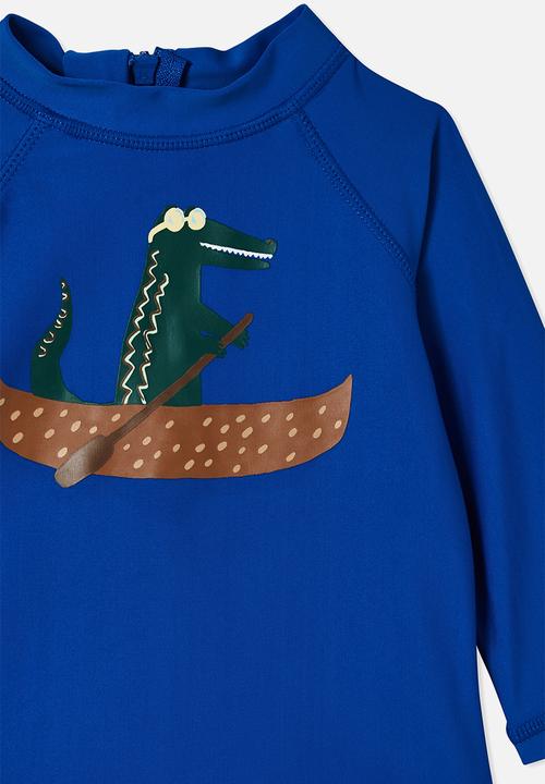 Cotton On - Freddie rash vest - blue punch//paddle your own canoe