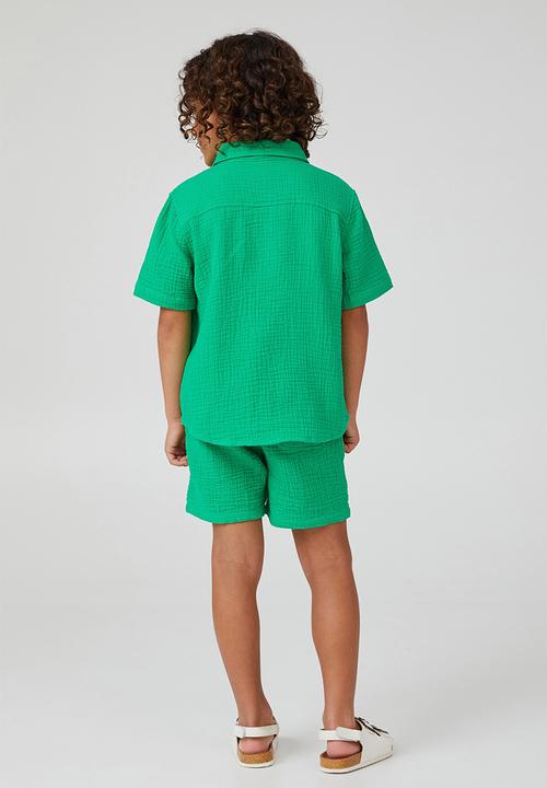Cotton On - Resort short sleeve shirt - toffee apple 