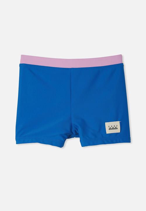 Cotton On - Billy boyleg swim trunk - blue punch 