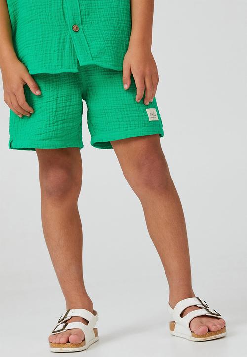 Cotton On - Los cabos short - toffee apple / cheesecloth