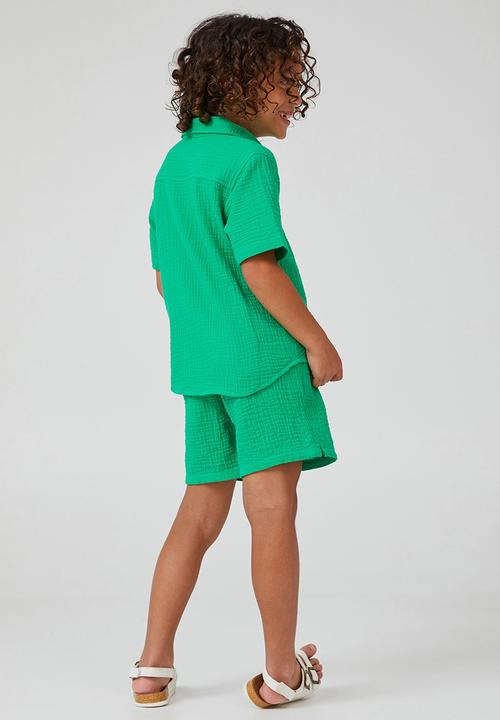 Cotton On - Los cabos short - toffee apple / cheesecloth