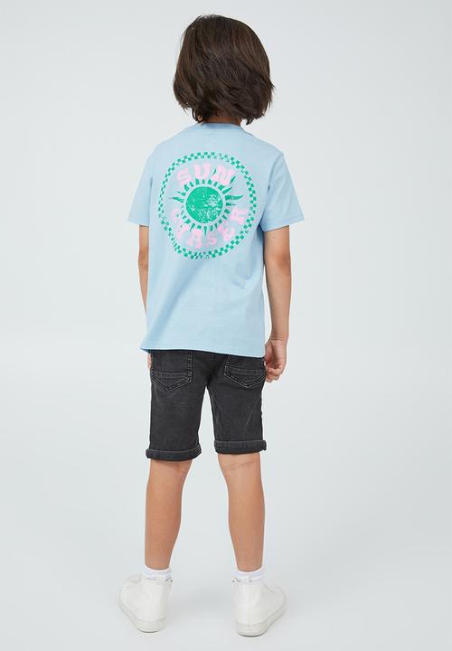 Cotton On - Max skater short sleeve tee - sky haze 