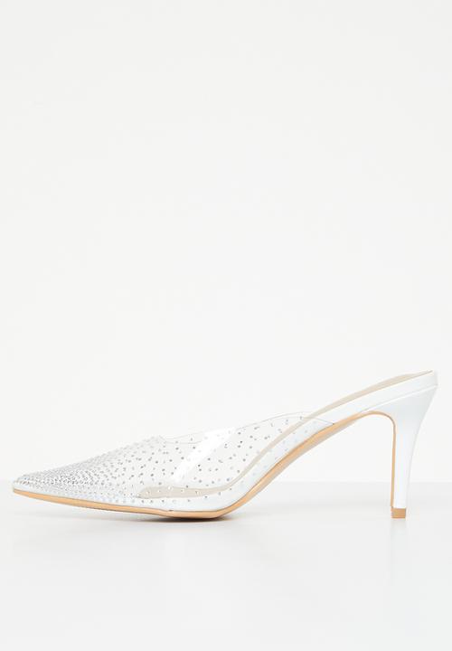 MILLA - Scarlet vinyl mule - clear