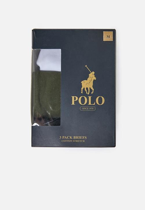 POLO - Men fashion multi knit brief 3 pack - multi