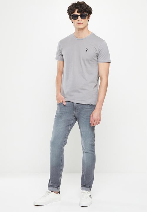 POLO - Men crew neck tee  - grey