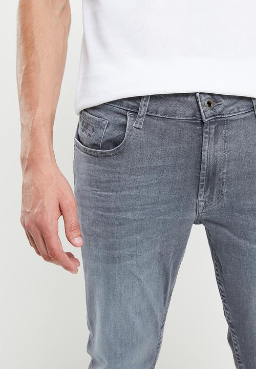 POLO - Men pjc kingston slim leg denim - light grey