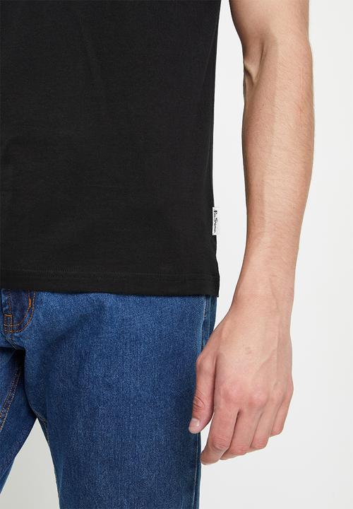 Ben Sherman - Painted chq target tee shirt - black
