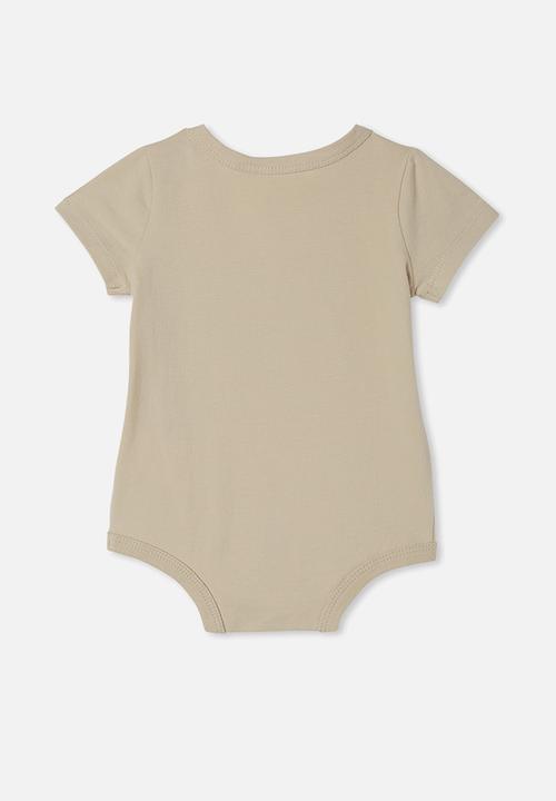 Cotton On - The short sleeve bubbysuit - rainy day/paddle your own canoe