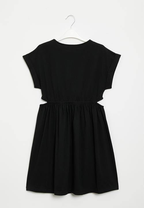 Superbalist - Cutout cotton dress - black