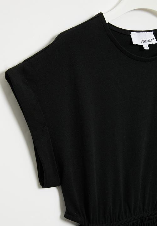 Superbalist - Cutout cotton dress - black