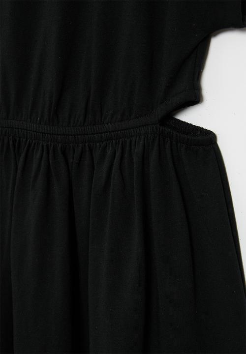 Superbalist - Cutout cotton dress - black