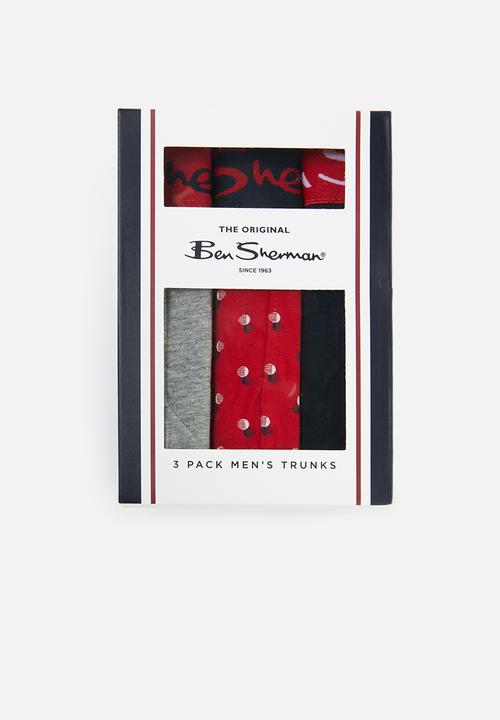 Ben Sherman - Wells 3 pack trunks - multi