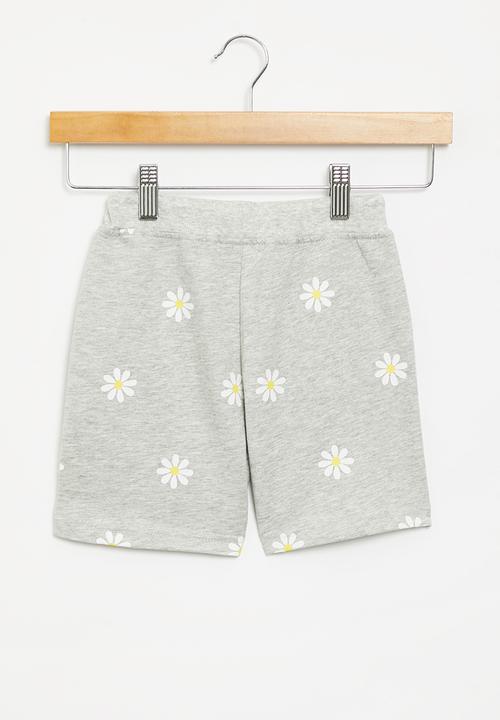 Pop Candy - Flower shorts - grey
