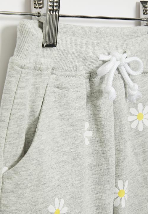 Pop Candy - Flower shorts - grey