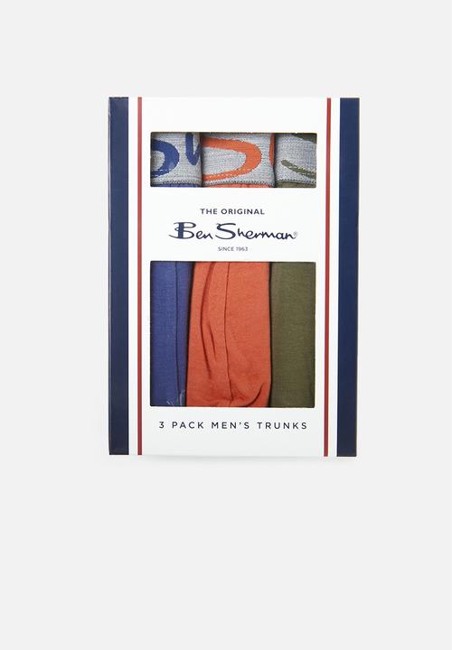 Ben Sherman - Declan 3 pack trunks - multi