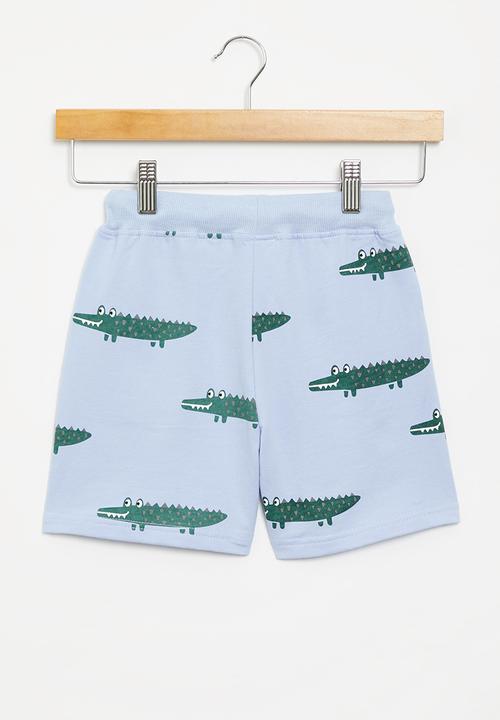 Pop Candy - Crocodile shorts - blue