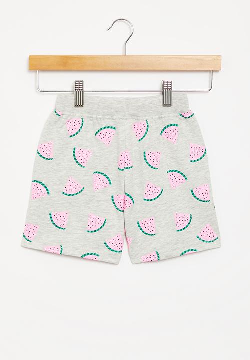 Pop Candy - Watermelon shorts - grey