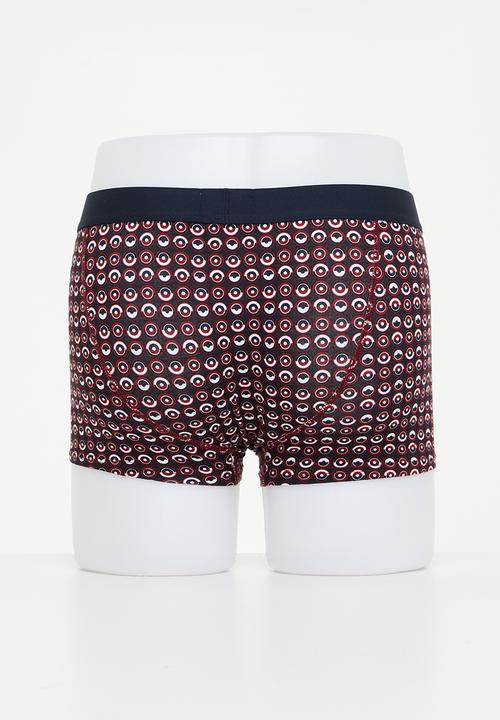 Ben Sherman - Coleman 3 pack trunks - red & navy