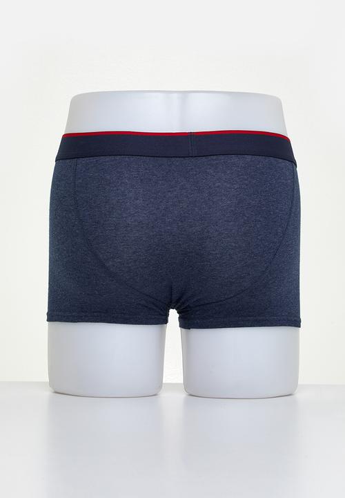 Ben Sherman - Leif 3 pack trunks - blue & grey 