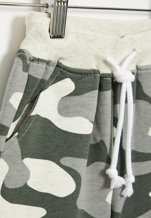 Pop Candy - Camo shorts - grey