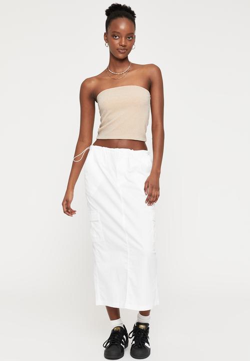 Supré  - Lacey tube top - champagne