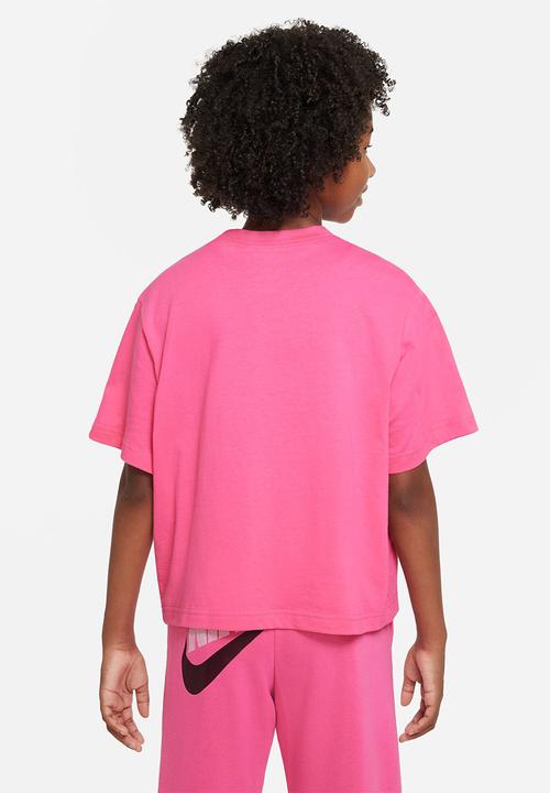 Nike - G nsw tee essntl short sleeve boxy - pinksicle