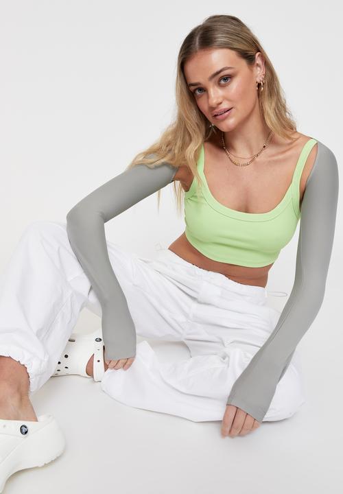 Supré  - Lulu ultra crop tank - lime pop