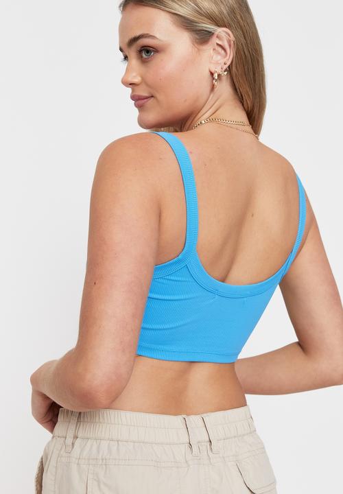 Supré  - Lulu ultra crop tank - baja blue
