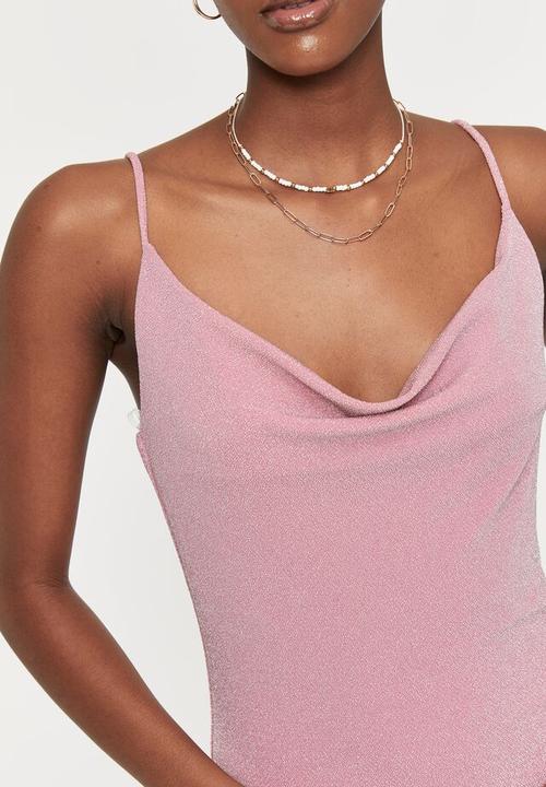 Supré  - Rhea mini dress - pink whip sparkle