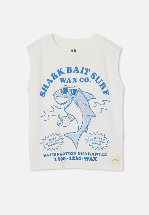Cotton On - Oscar slouch tank - vanilla & shark