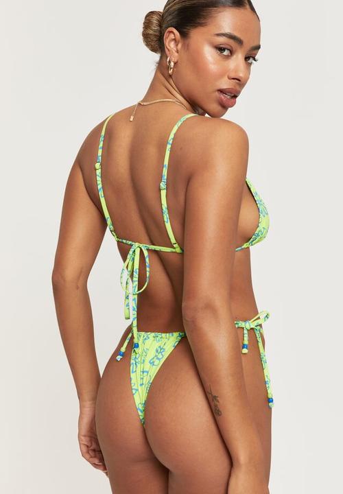 Supré  - Luxe tri slide bikini top - paloma lime